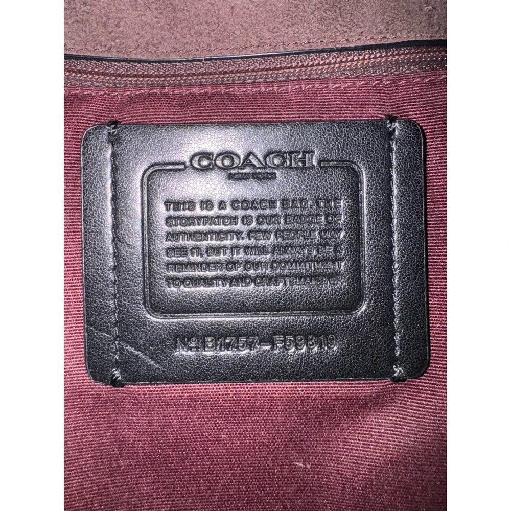 Coach Derby Mini Backpack Women Black Pebbled Leather F59819 OS